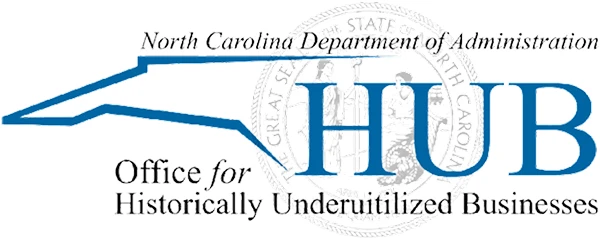 North Carolina Dept of Administration HUB Office Historically Underutilized Businesses Logo